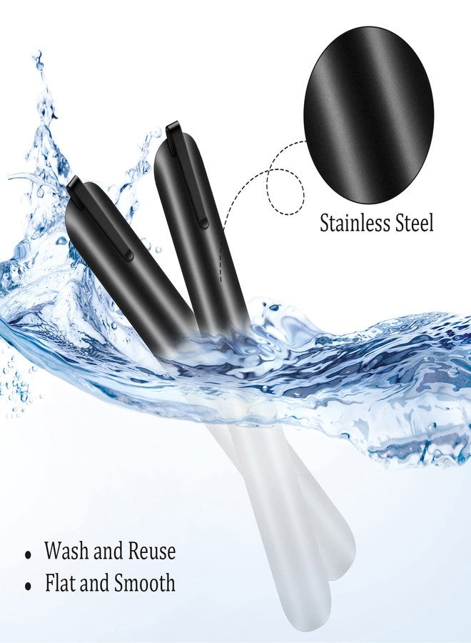 Chumia Crumbers for Servers, Table Crumb Sweepers Bread Cleaner Stainless Steel Table Crumbers for Tablecloth in Restaurants and Homes, Servers, Waiters, Waitresses Tool Accessories(Black,10) - Image 5